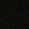 Luxury Black Gold Party Confetti Pattern Seamless Vector Royalty Free Stock Photo