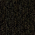 Luxury Black Gold Party Streamers Pattern Seamless Vector Royalty Free Stock Photo