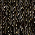 Luxury Black Gold Party Streamers Pattern Seamless Vector Royalty Free Stock Photo