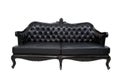 Luxury black leather sofa Royalty Free Stock Photo