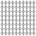 Luxury Black White Ornamental Pattern Royalty Free Stock Photo
