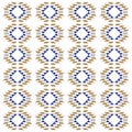Luxury Blue Brown Ornamental Pattern Royalty Free Stock Photo