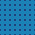 Luxury Blue Ornamental Pattern