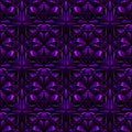 Luxury dark blue purple violet gothic metal crystal diamond mosaic stone geometric ornament 3D seamless texture