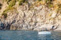 Boat Anchored peaceful harbour Royalty Free Stock Photo