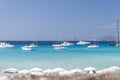 A beach in Formentera, Mediterranean Sea, Spain Royalty Free Stock Photo