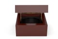 Luxury box Isolated On White Background, 3D render. 3D illustration Royalty Free Stock Photo