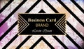 Luxury brand card with rich ornament Vector. Abstract background design illustration. Place for texts Royalty Free Stock Photo