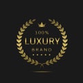 Luxury brand label