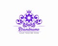 Luxury branding logo can be used for jewelry perfume spa Hotel multi-industry, cosmetics, salon, boutique, spa, company, corporate