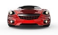 Luxury brandless red sport car at white background Royalty Free Stock Photo