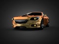 Luxury brandless sport car. 3D rendered