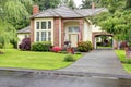 Luxury brick house with siding trim Royalty Free Stock Photo