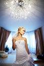 Luxury Bride in interior of hotel