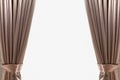 Luxury brown leather curtain background