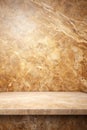 Luxury Brown Limestone Texture Background with White Light Finish Royalty Free Stock Photo