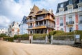 Buildings in Trouville town, France