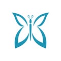 Luxury butterfly logo unique design vector