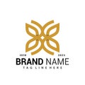 Luxury Butterfly Logo Vector Design, Creative Logos Designs Concept for Template Royalty Free Stock Photo