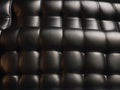 luxury buttoned black leather - generated by ai Royalty Free Stock Photo