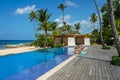 Luxury cabana and swimming pool at the Casa de Campo Resort in Dominican Republic