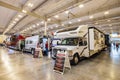 Luxury camper display in the Boat and RV Show