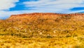 Luxury campground nestled in the Red Sandstone Mountains. Viewed from the Kolob Terrace Road in Zion National Park, Utah Royalty Free Stock Photo