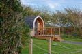 Luxury camping wooden pod with Balcony