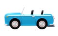 Car luxury cabriolet blue side Royalty Free Stock Photo