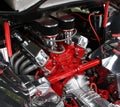 Luxury car engine detail