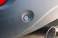 Luxury car parking sensor on rear bumper