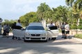 Luxury car at valet Royalty Free Stock Photo