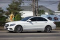 Luxury car White Mercedes Benz C350E