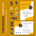 Luxury certificate background template