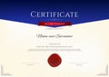 Luxury certificate template with elegant border frame, Diploma d Royalty Free Stock Photo