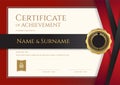 Luxury certificate template with elegant border frame, Diploma d Royalty Free Stock Photo