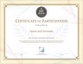 Luxury certificate template with elegant border frame, Diploma d Royalty Free Stock Photo