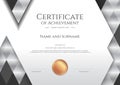 Luxury certificate template with elegant border frame, Diploma d Royalty Free Stock Photo