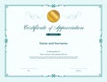 Luxury certificate template with elegant border frame