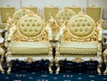 Luxury chairs in reception room