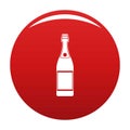 Luxury champagne icon vector red