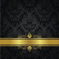 Luxury charcoal and gold book cover