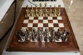 Luxury chess board decoration