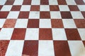 Luxury chess pattern marble floor