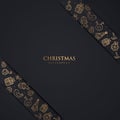 Luxury Christmas Backgorund greeting card Royalty Free Stock Photo