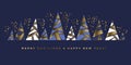 Luxury  Christmas geometric pattern for invitation Royalty Free Stock Photo