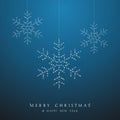 Luxury Christmas hanging snowflakes baubles vector file.