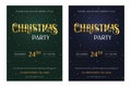 Luxury Christmas party flyer