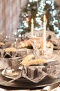 Luxury christmas table