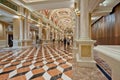 Luxury classic colonnade corridor